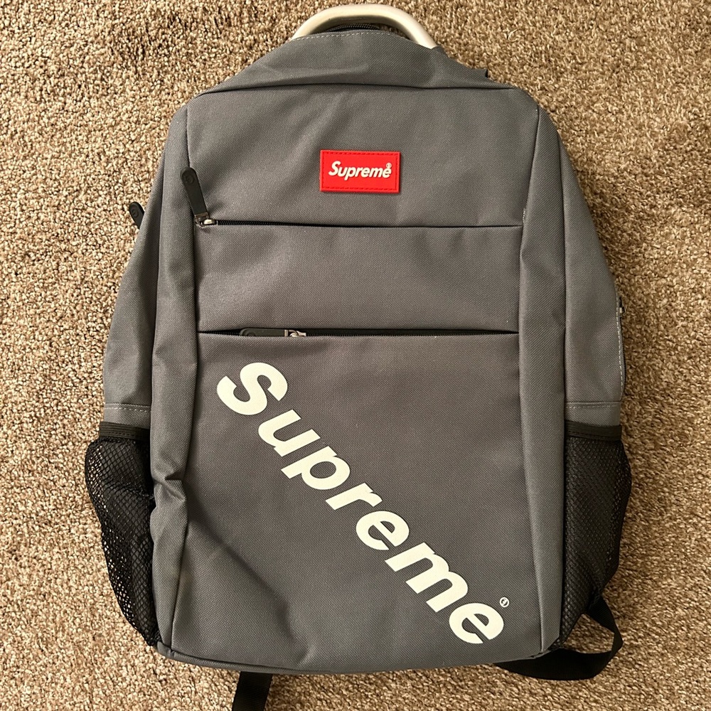 “Supreme” Gray Backpack